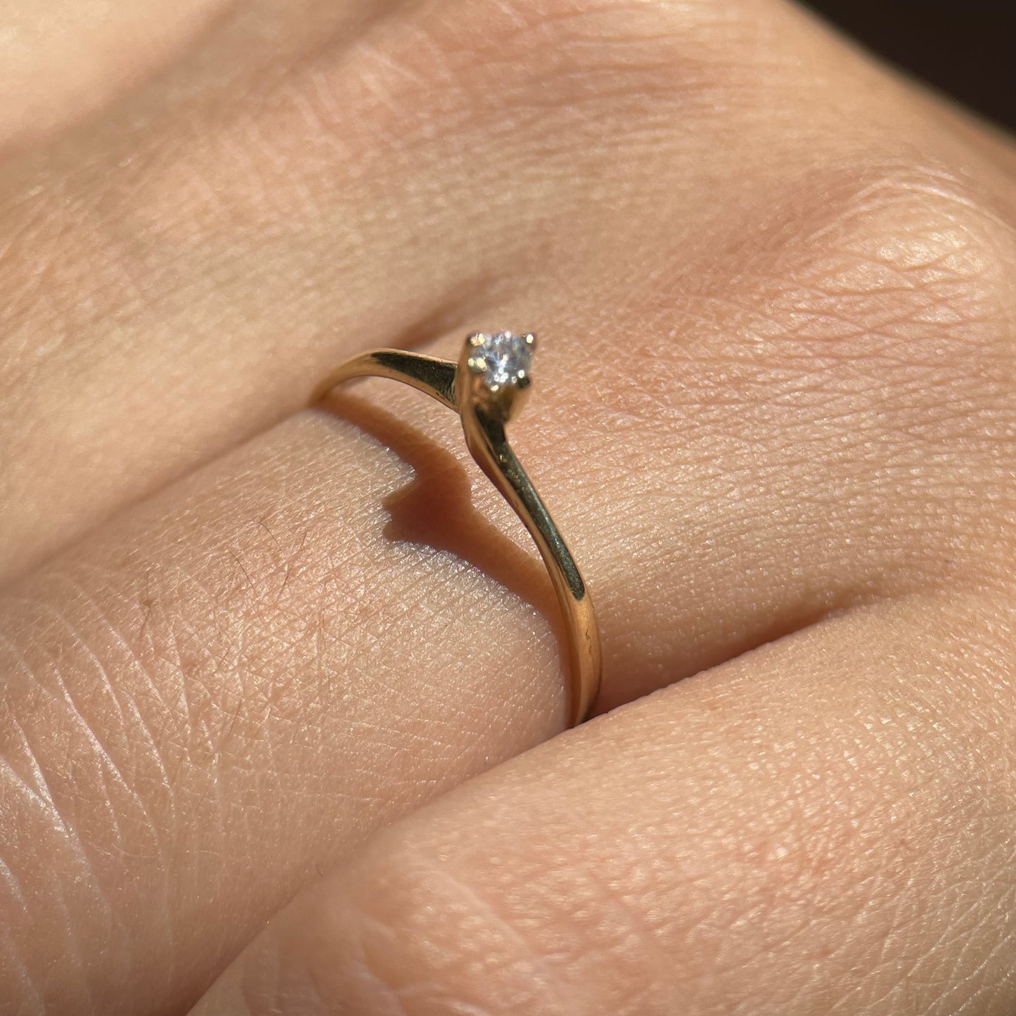 Anillo de compromiso en oro
