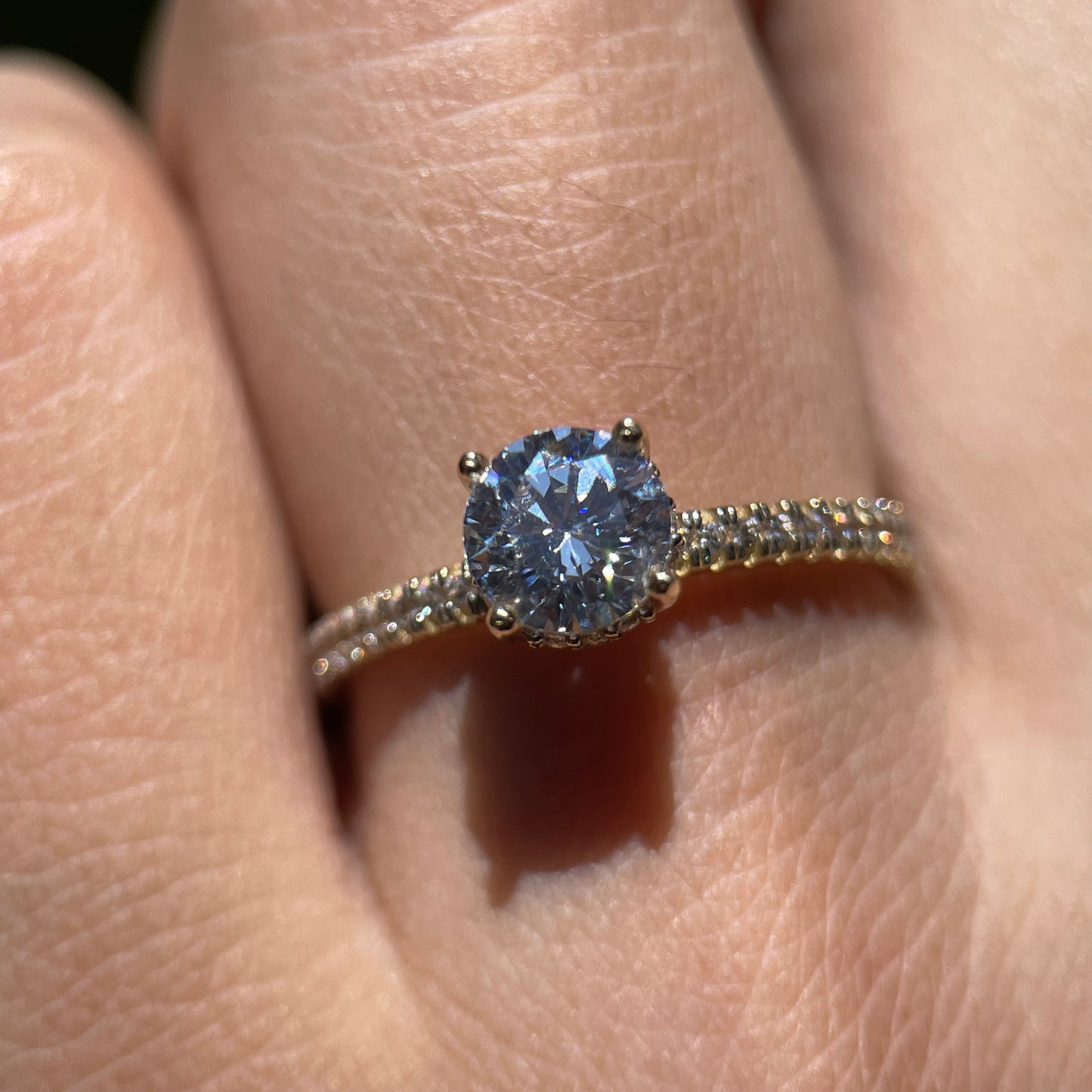 Anillo de compromiso en oro