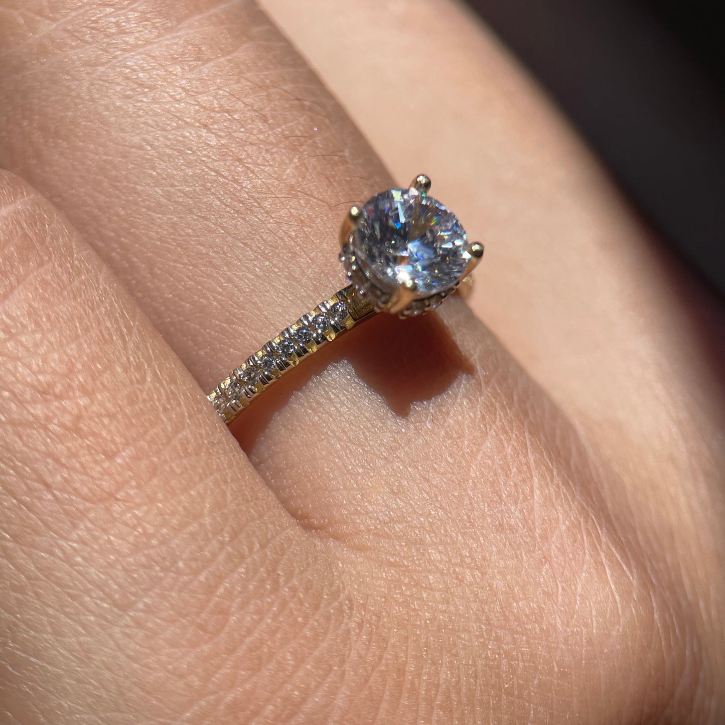 Anillo de compromiso en oro