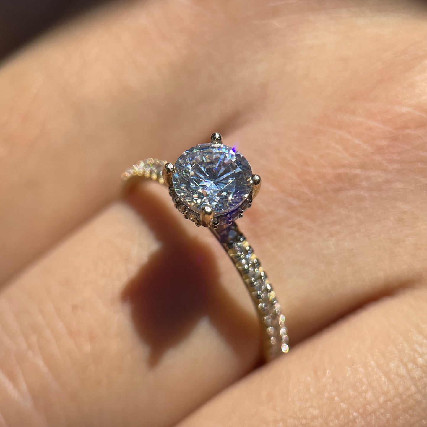 Anillo de compromiso en oro