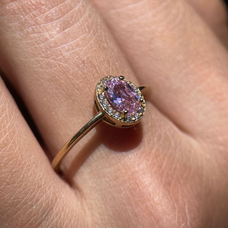 Anillo de compromiso en oro