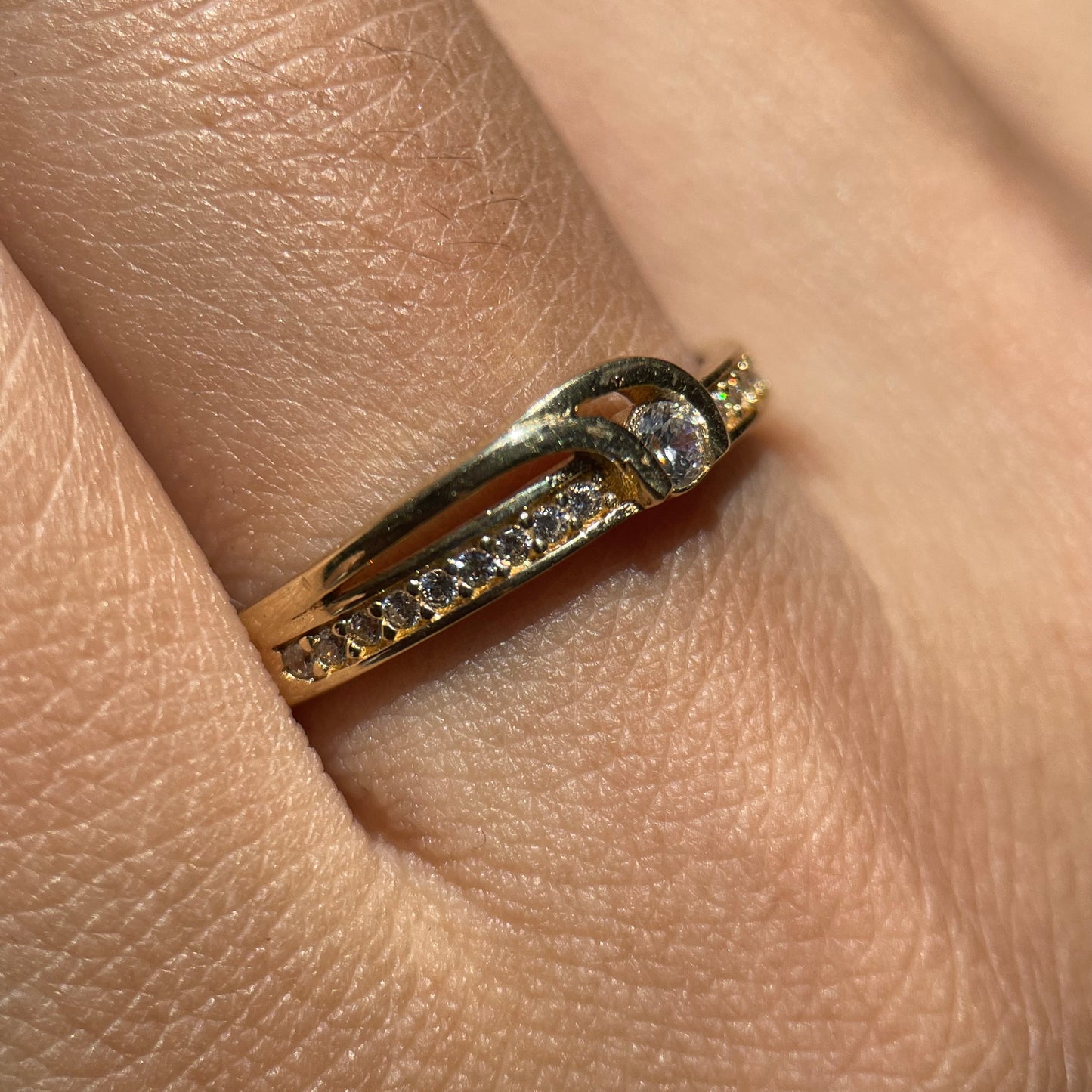 Anillo de compromiso en oro
