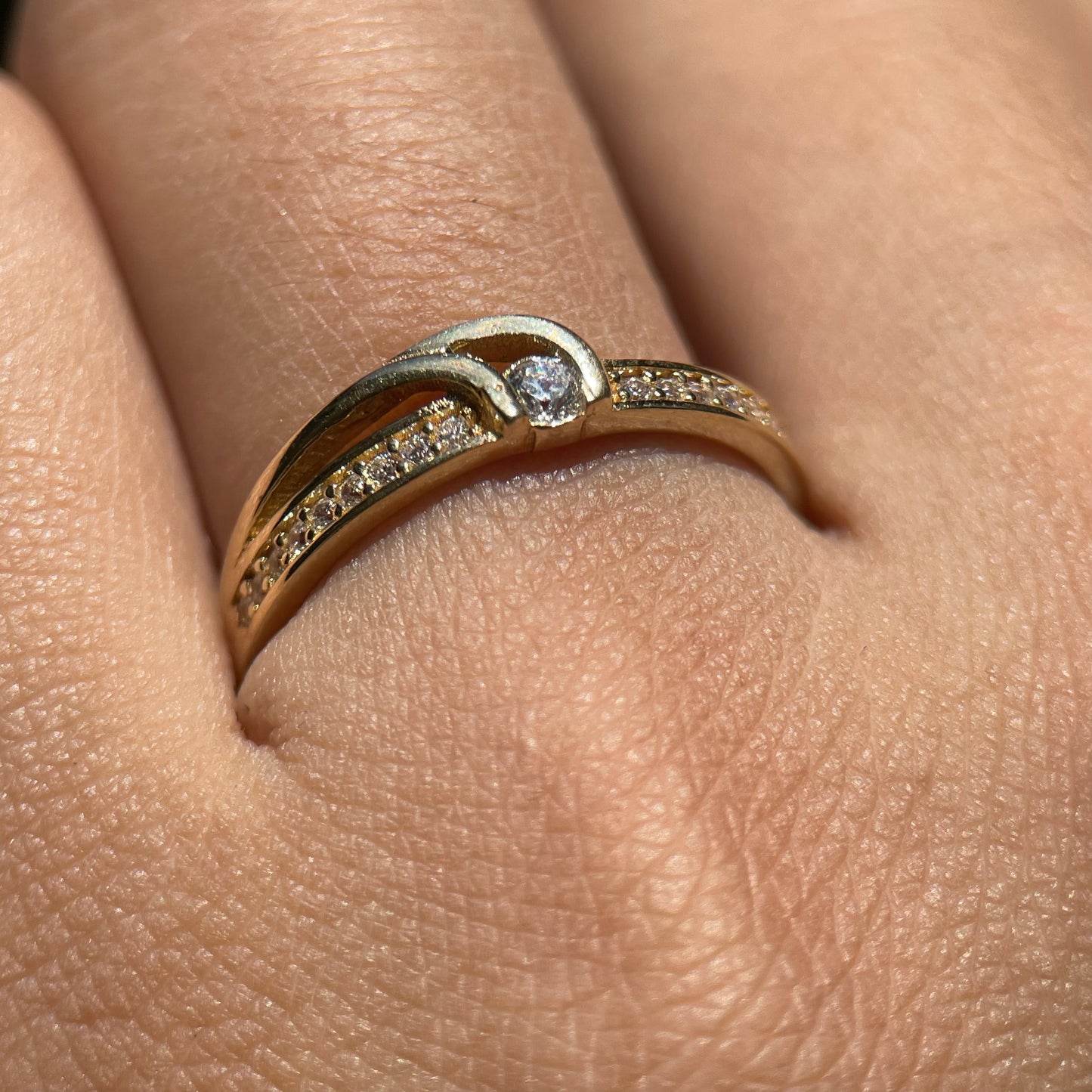 Anillo de compromiso en oro