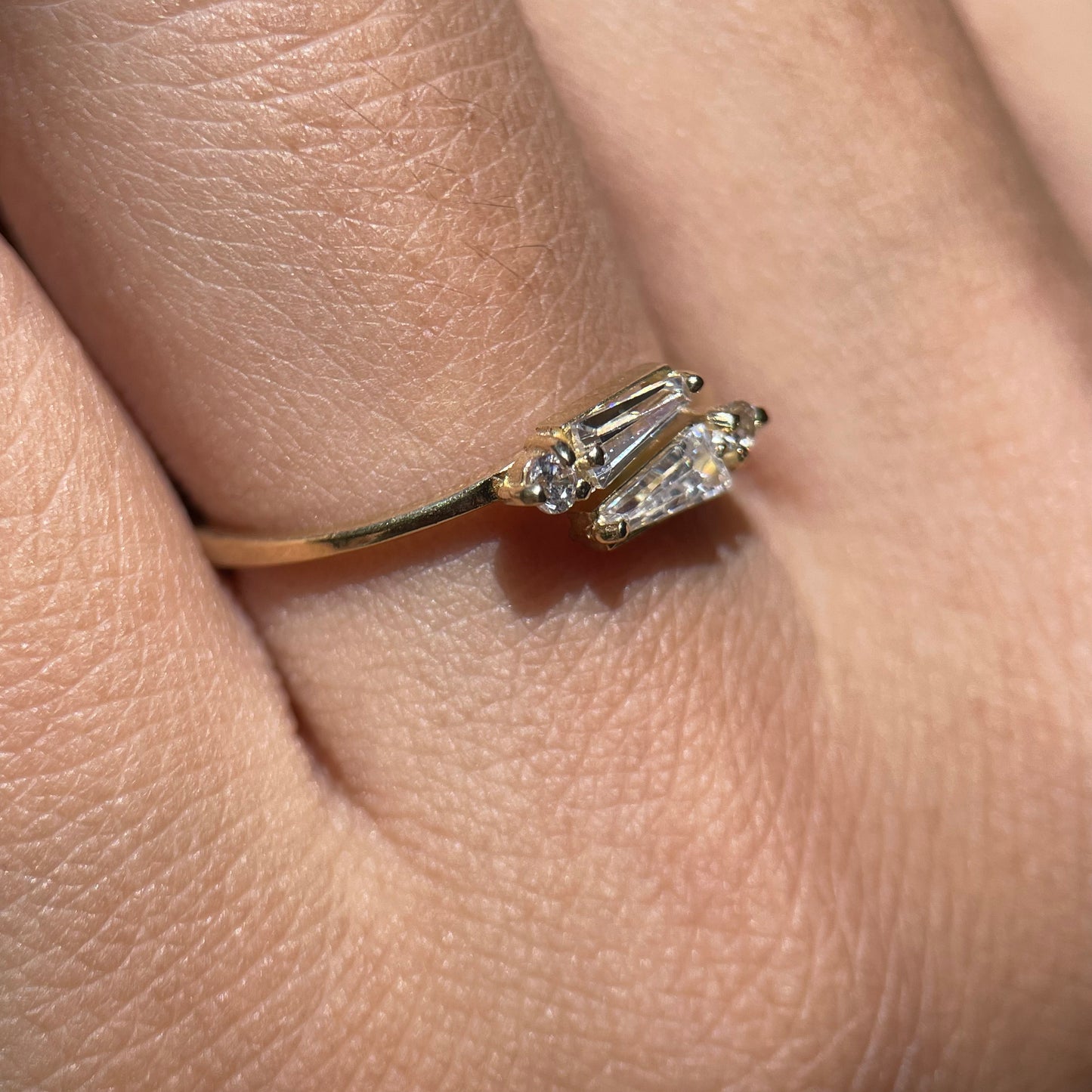 Anillo de compromiso en oro