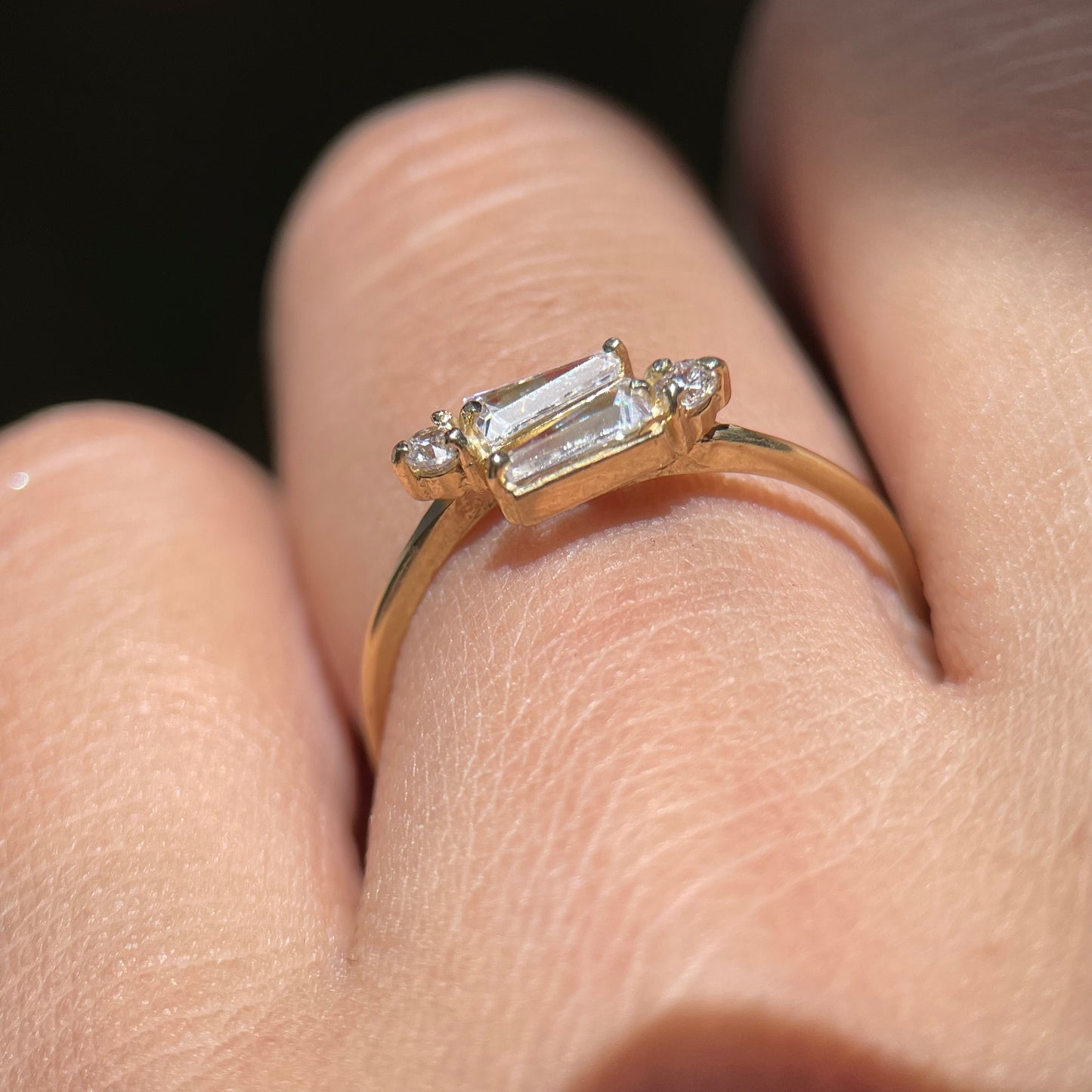 Anillo de compromiso en oro