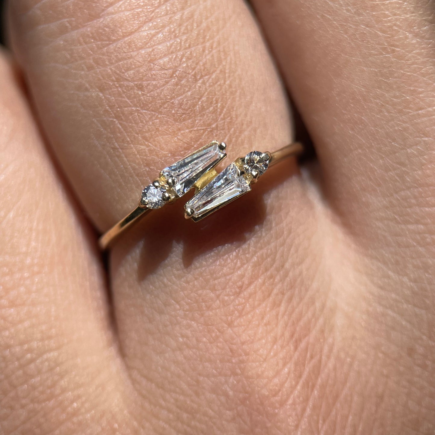Anillo de compromiso en oro