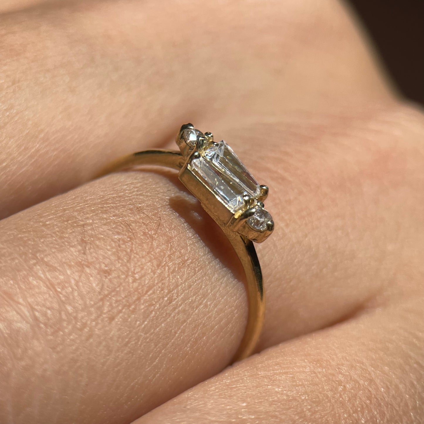 Anillo de compromiso en oro
