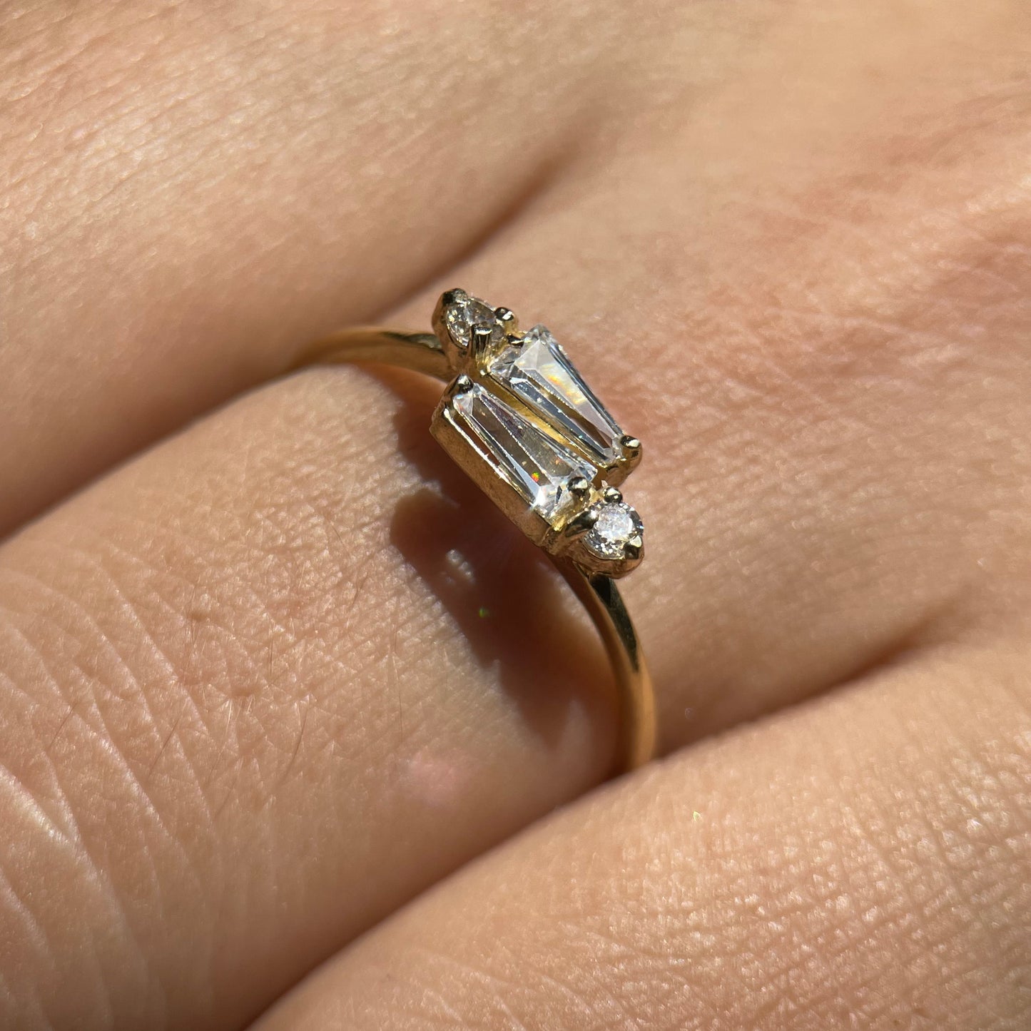 Anillo de compromiso en oro
