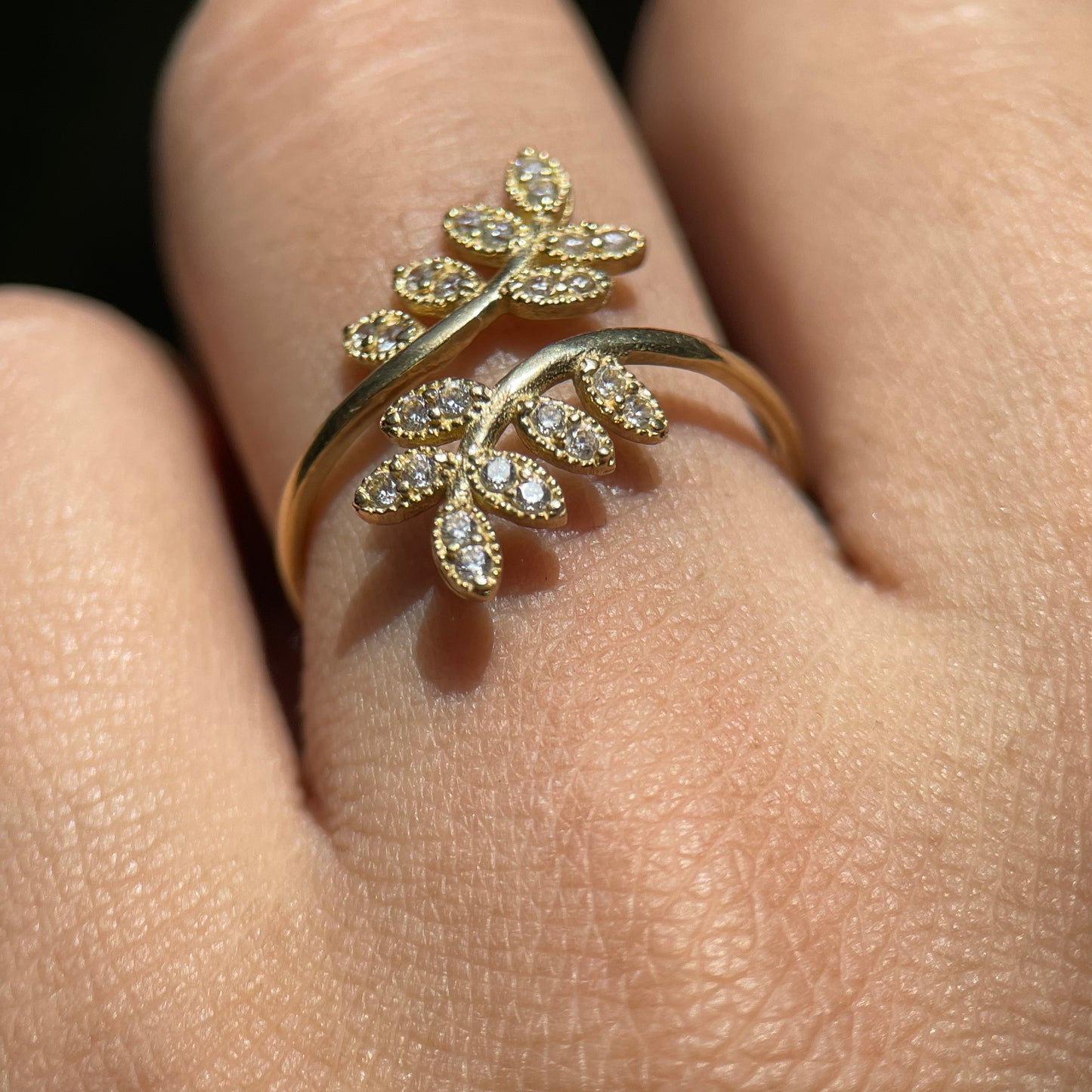 Anillo de compromiso en oro