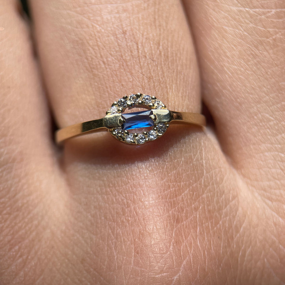 Anillo de compromiso en oro