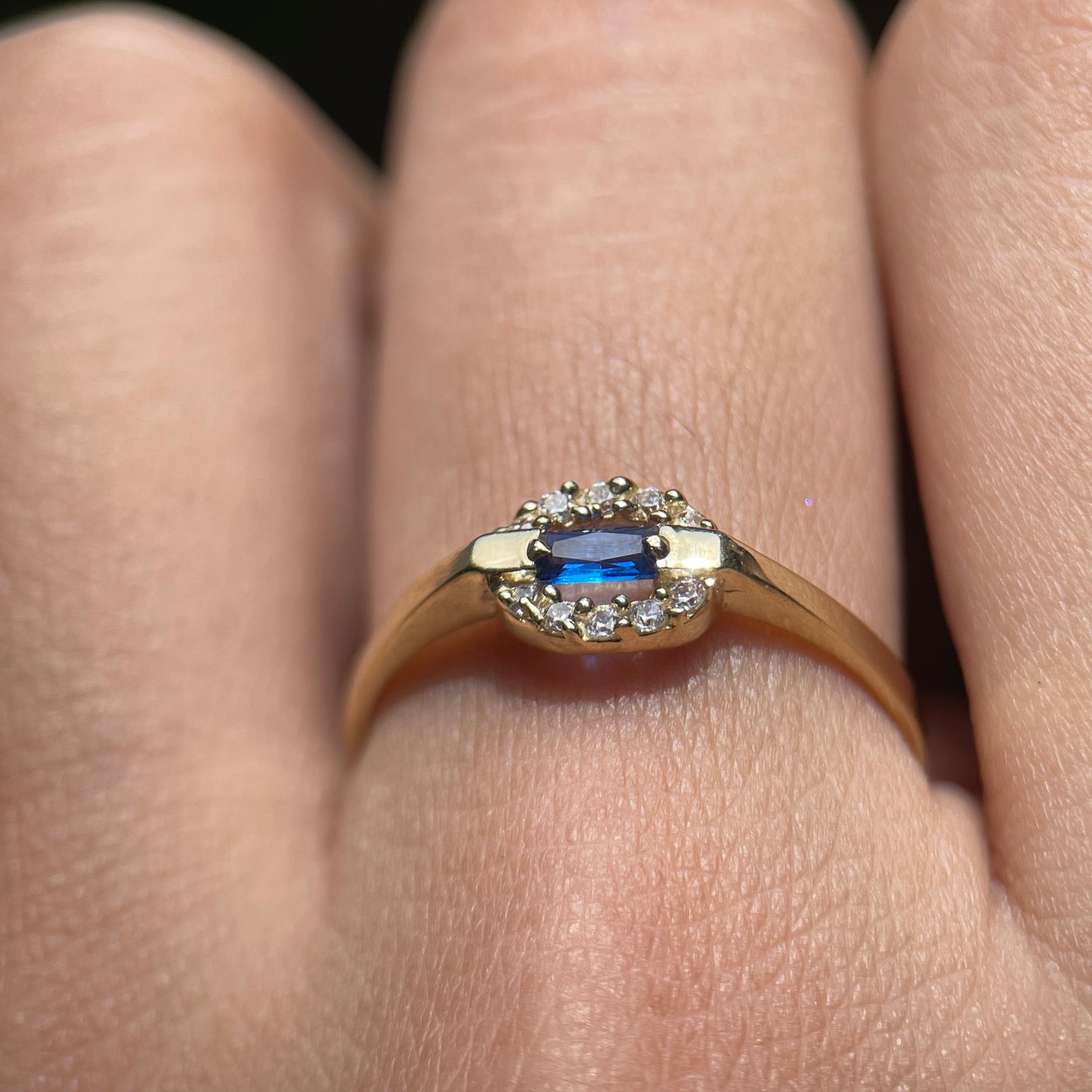Anillo de compromiso en oro