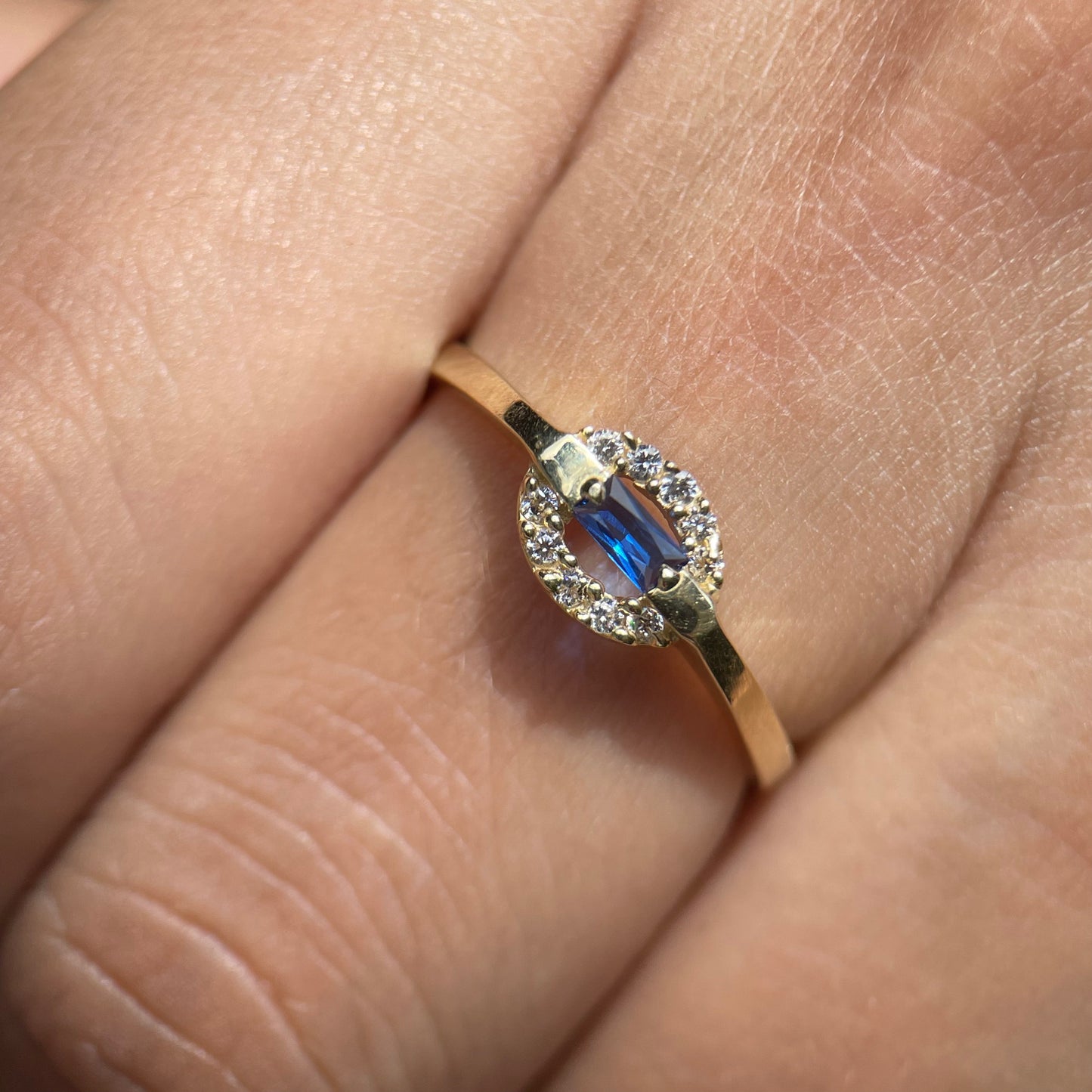 Anillo de compromiso en oro