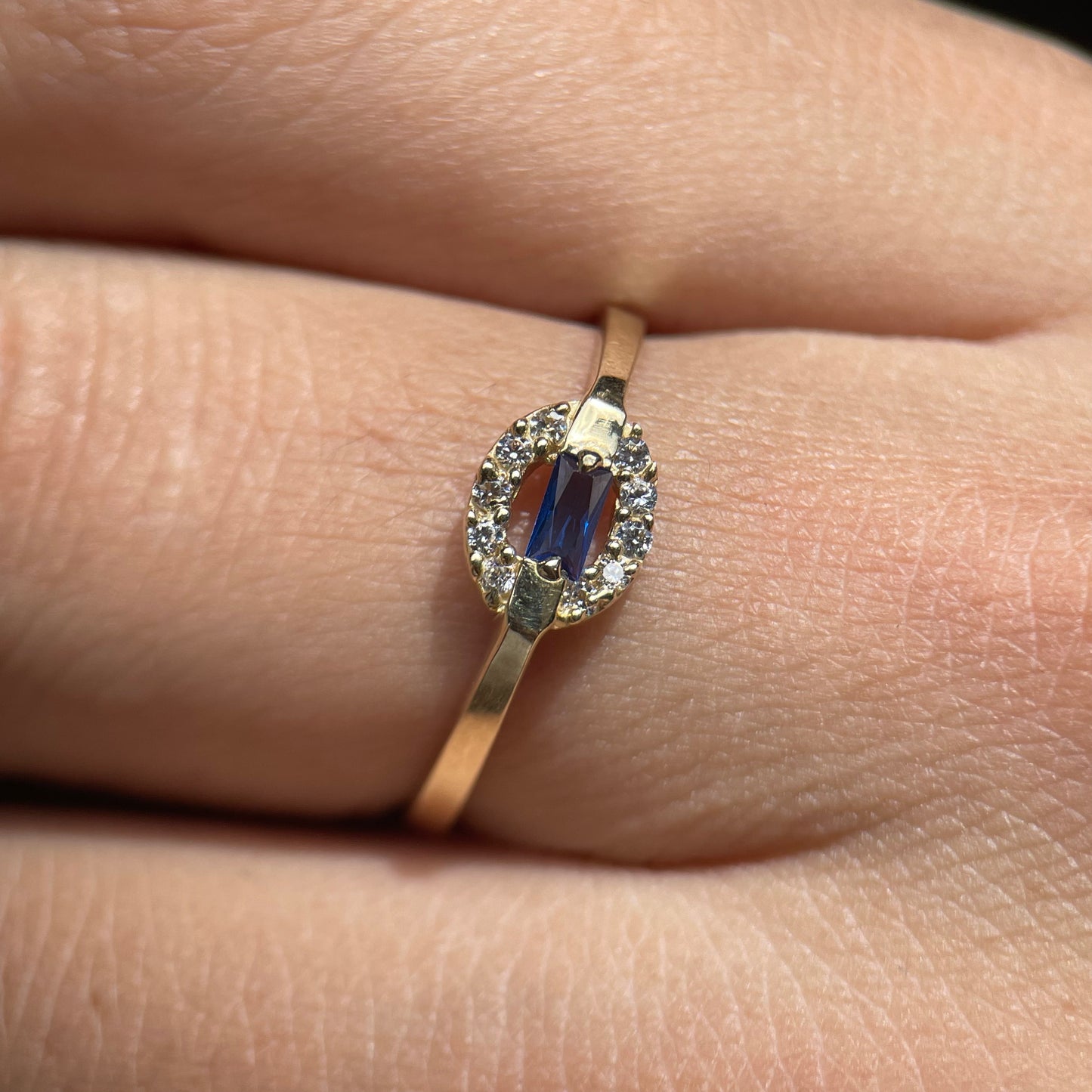 Anillo de compromiso en oro