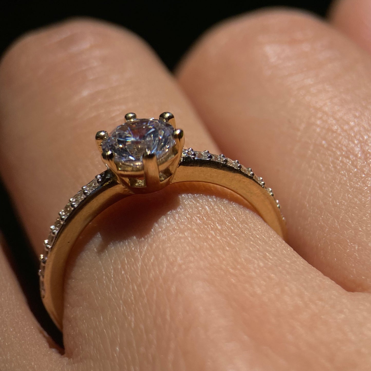 10k Yellow Gold Engagement Ring