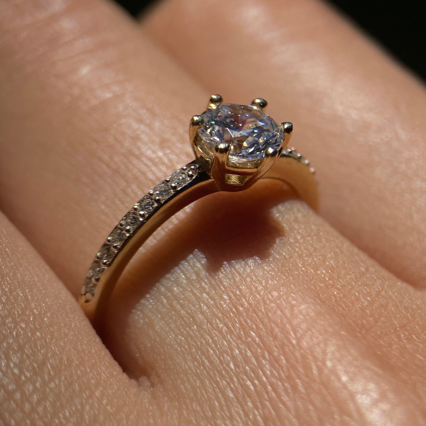 10k Yellow Gold Engagement Ring