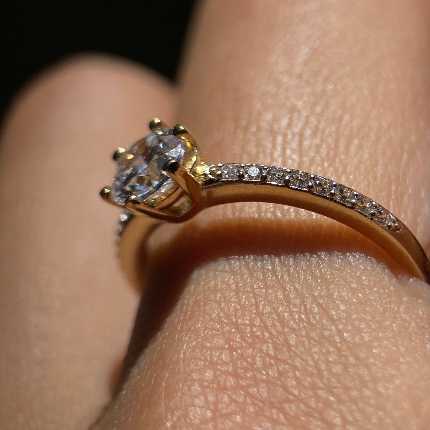 10k Yellow Gold Engagement Ring