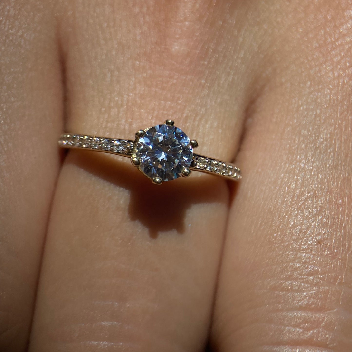 10k Yellow Gold Engagement Ring