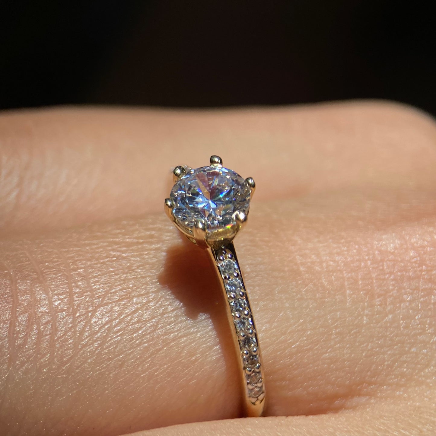 10k Yellow Gold Engagement Ring