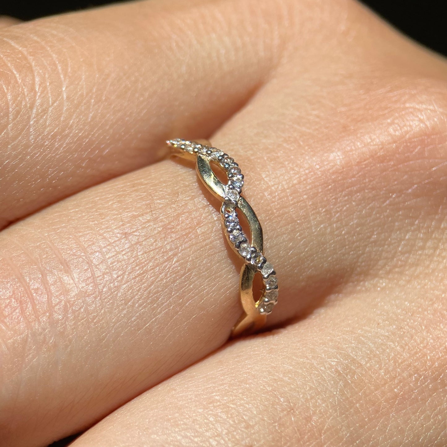 Promise ring in 10k Yellow Gold Cod: MAN122
