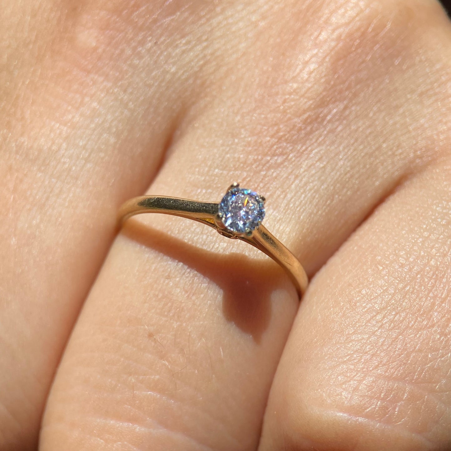 Anillo de compromiso en oro
