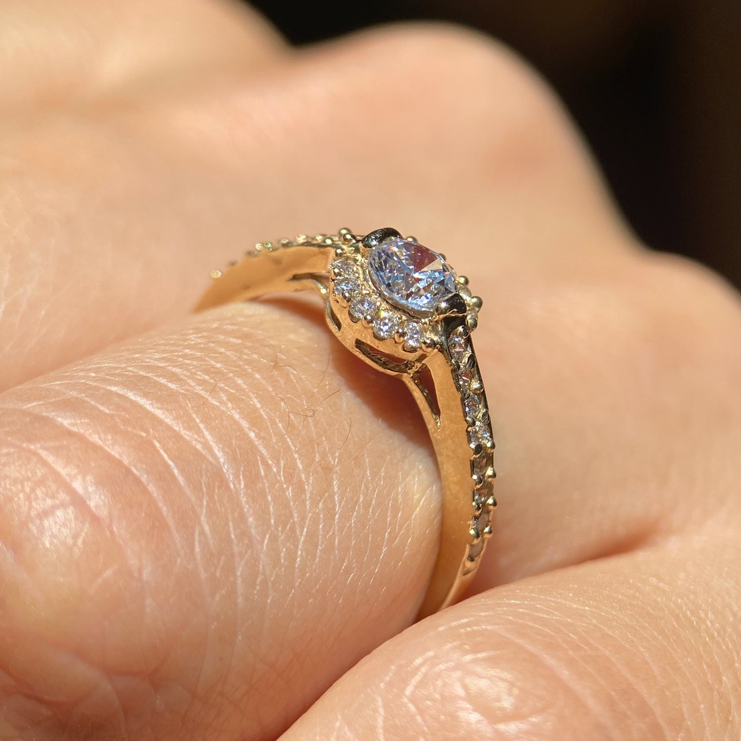 10k Yellow Gold Engagement Ring Cod: MAN124