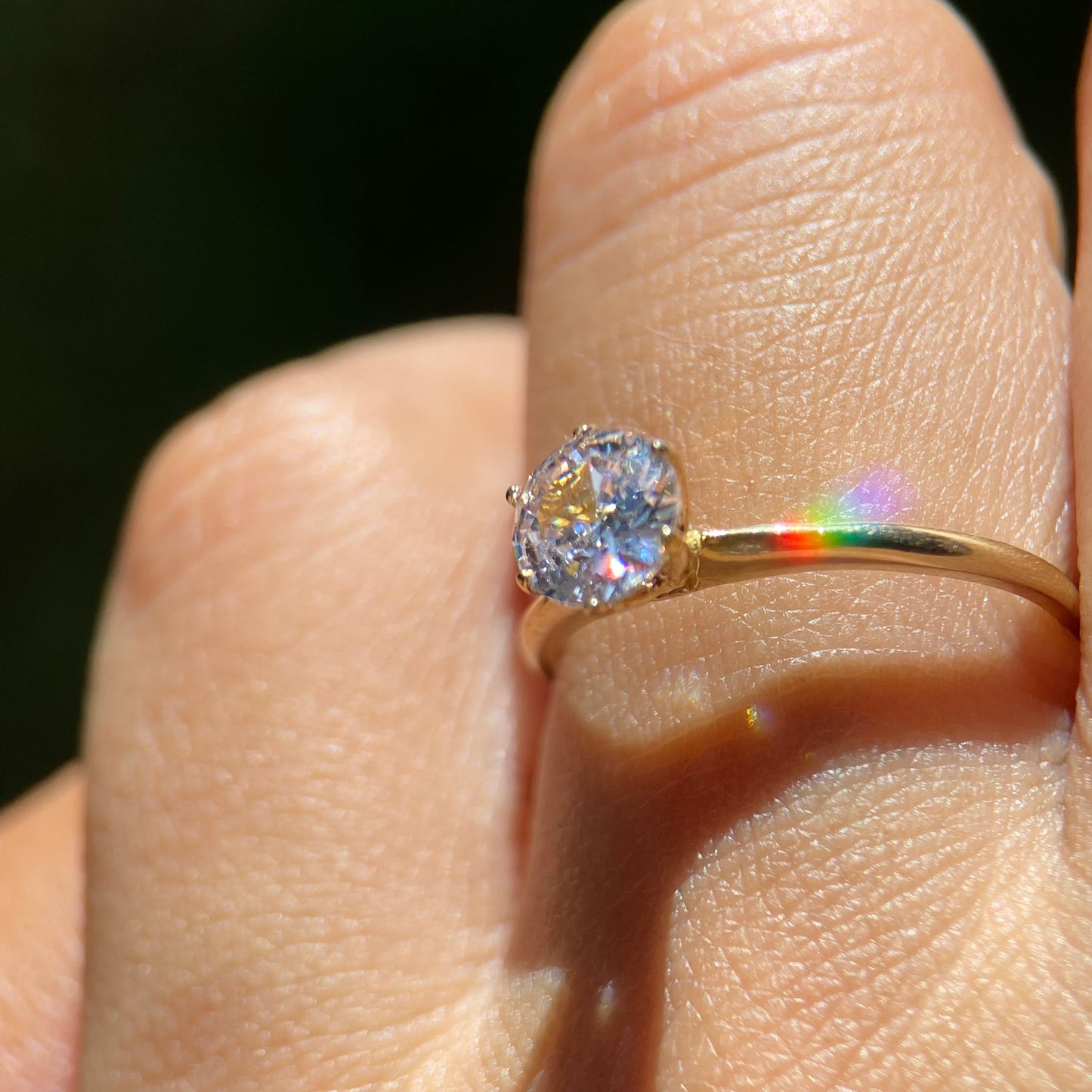 Anillo de compromiso en oro