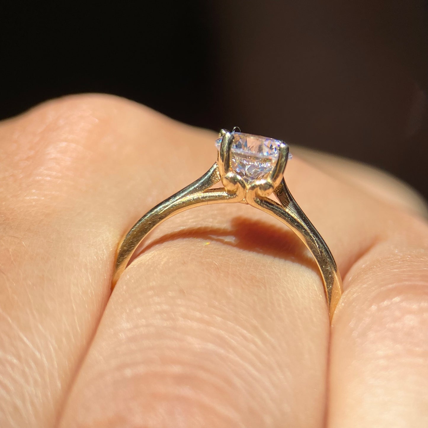 Anillo de compromiso en oro