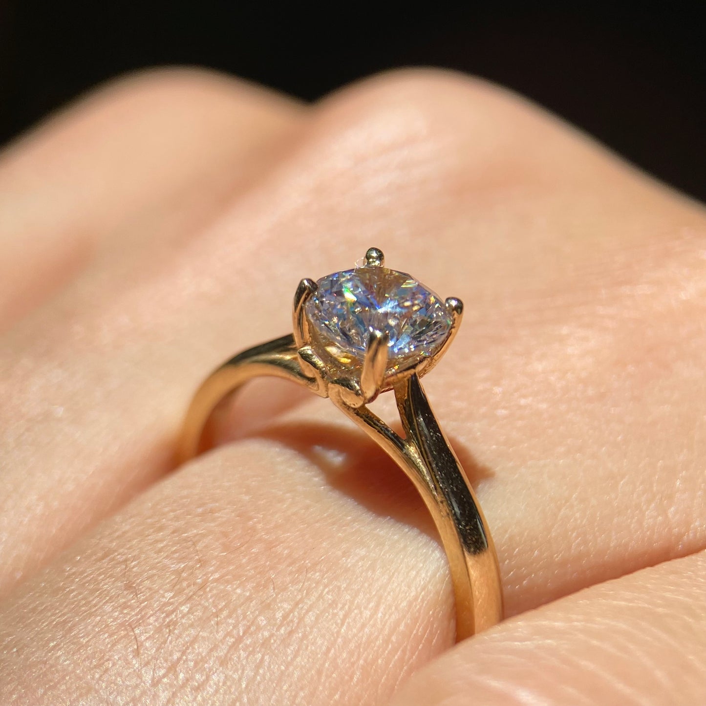 Anillo de compromiso en oro