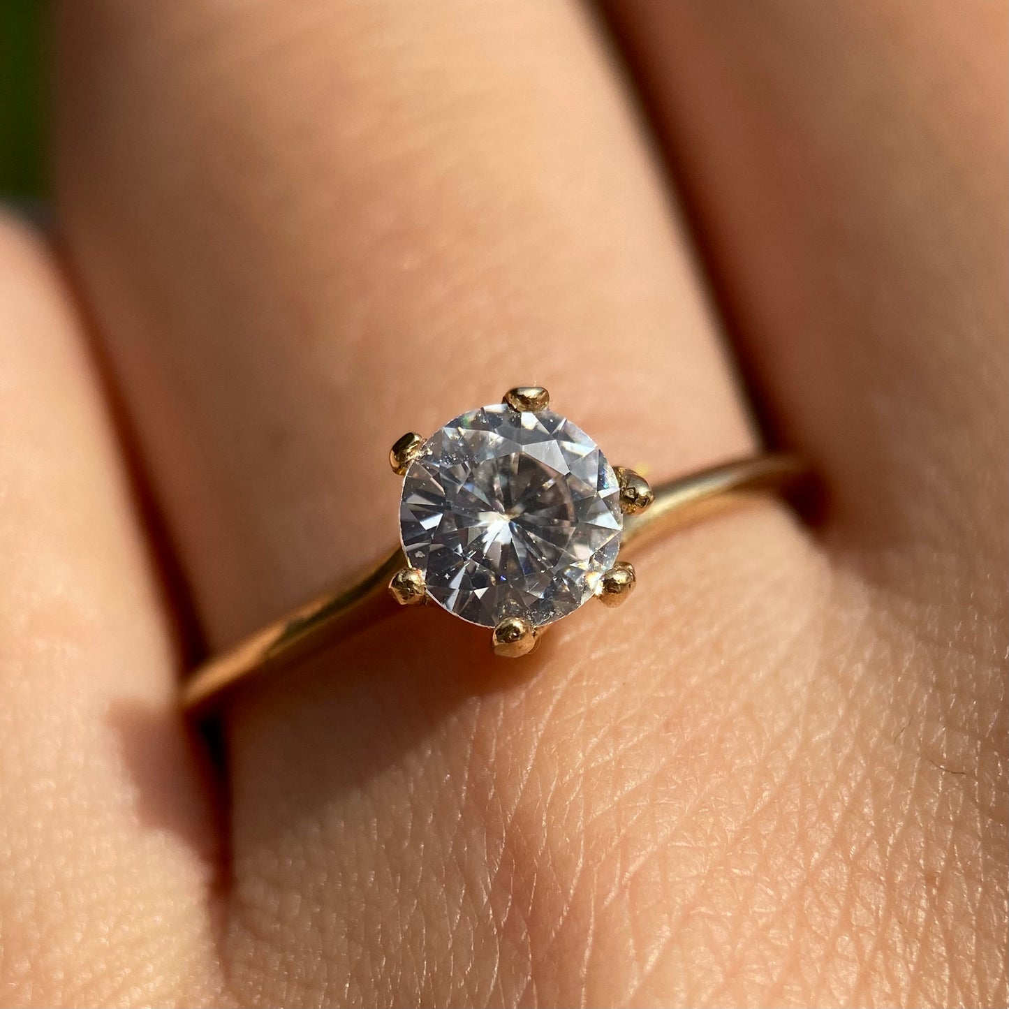 Anillo de compromiso en oro