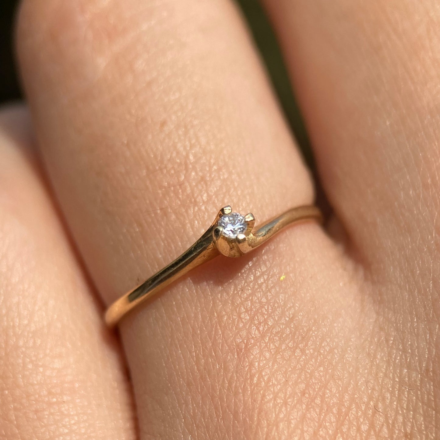 Anillo de compromiso en oro