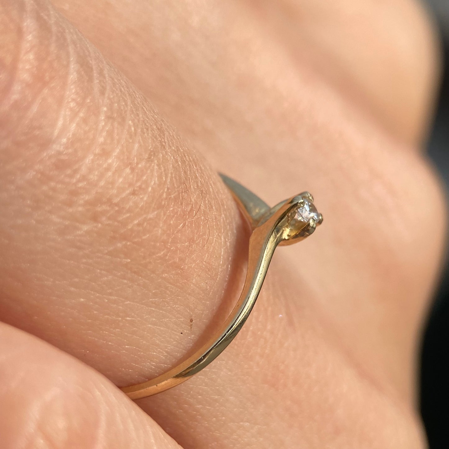 Anillo de compromiso en oro