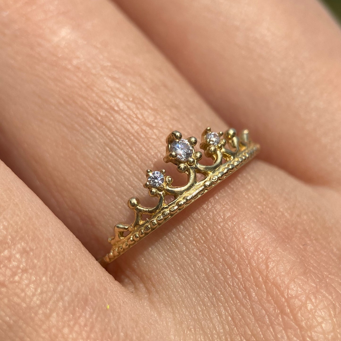 Anillo de compromiso en oro