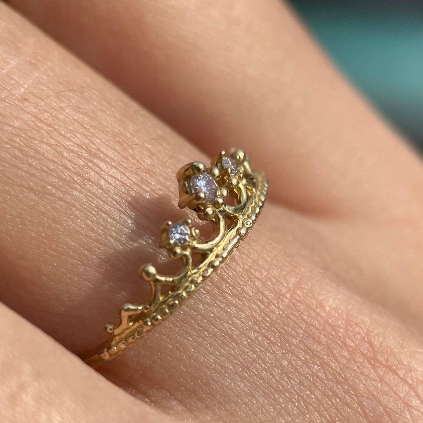 Anillo de compromiso en oro