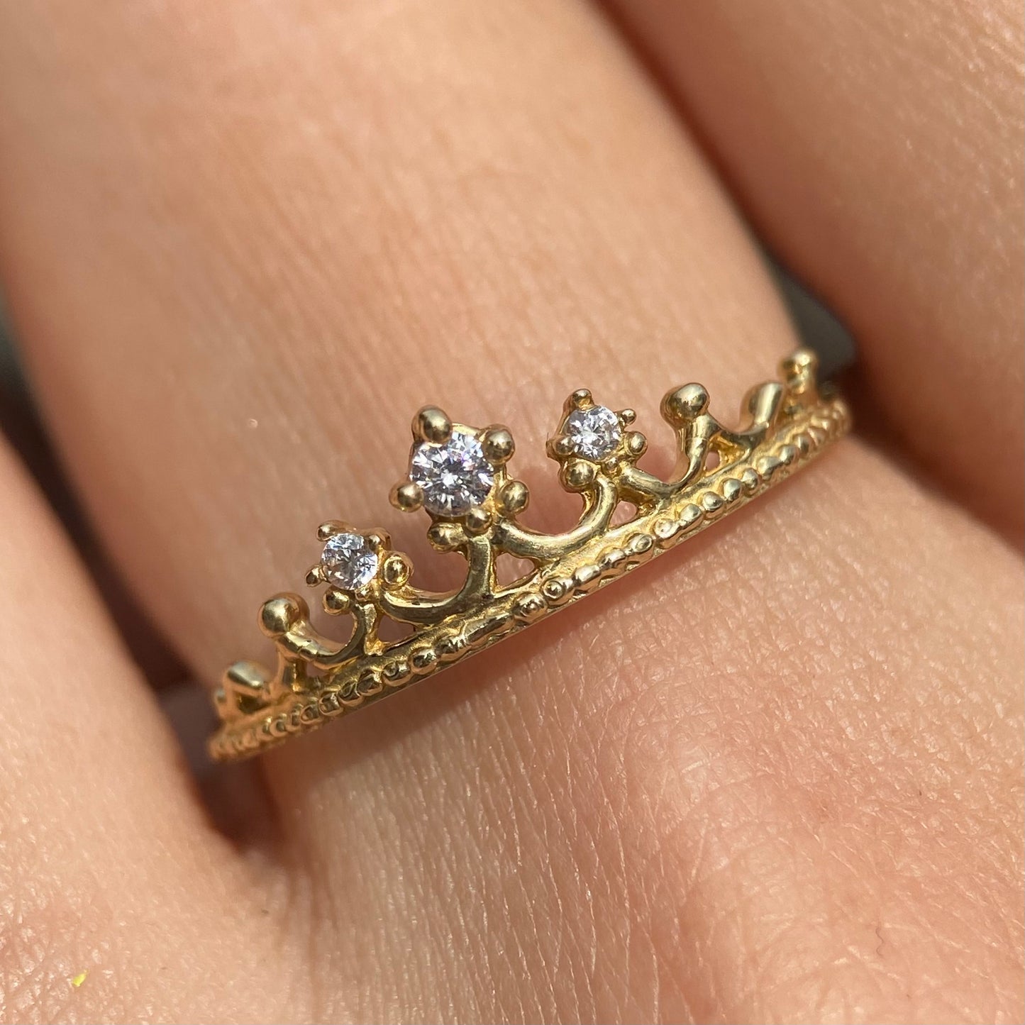 Anillo de compromiso en oro