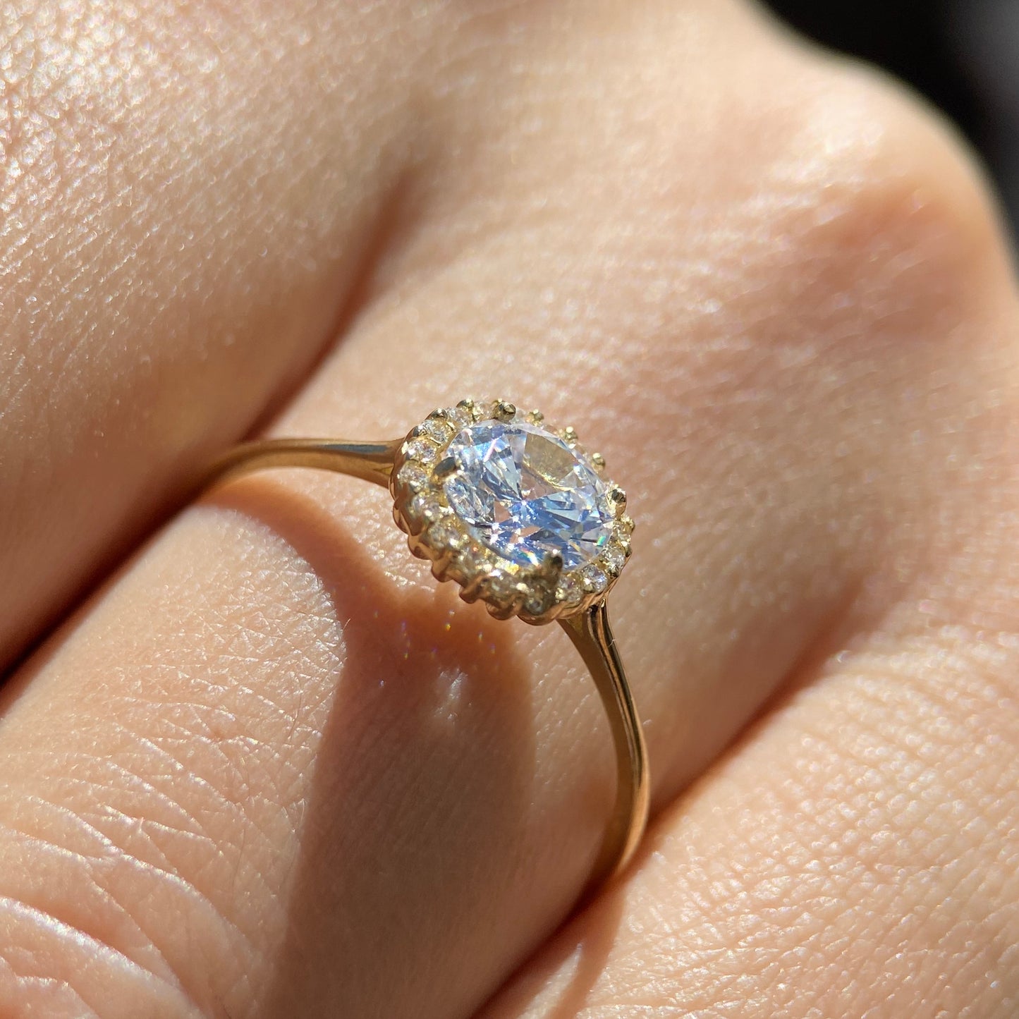 Anillo de compromiso en oro