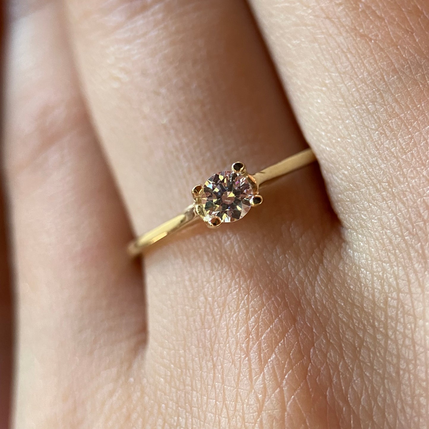 Anillo de compromiso en oro