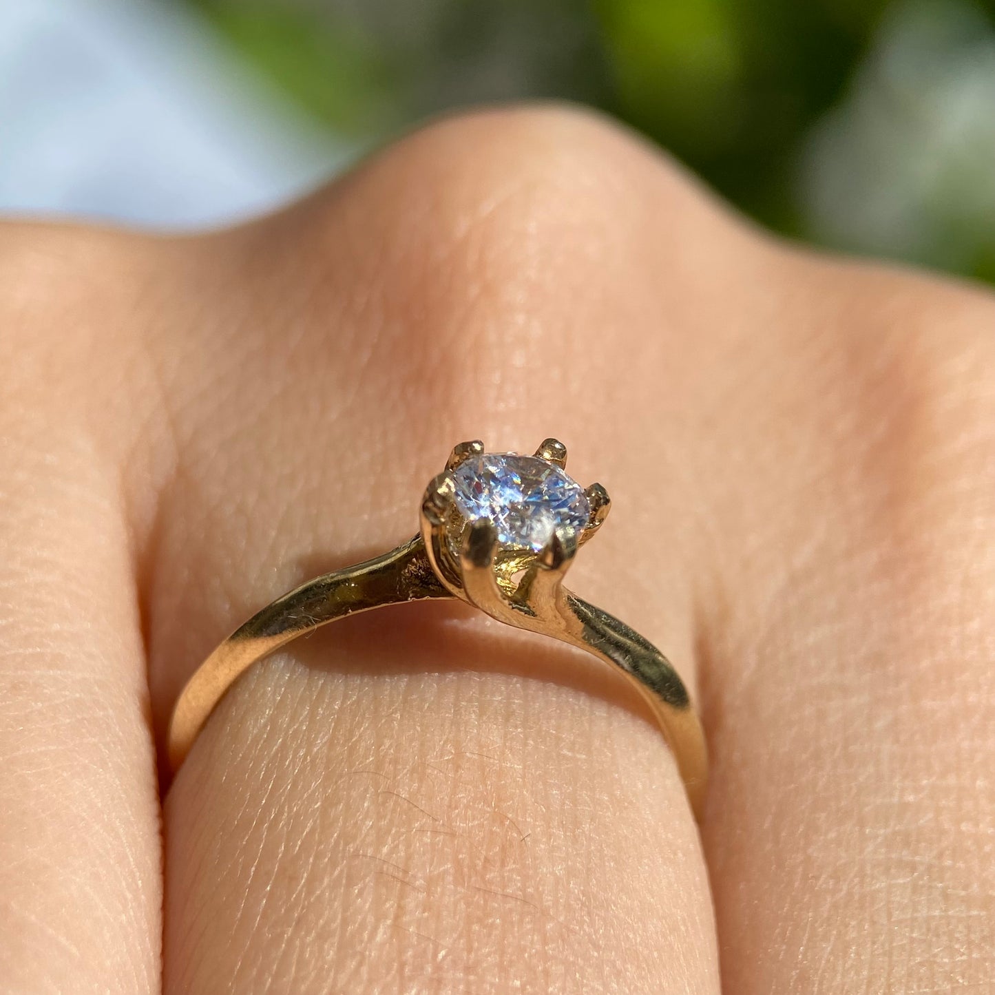 Anillo de compromiso en oro