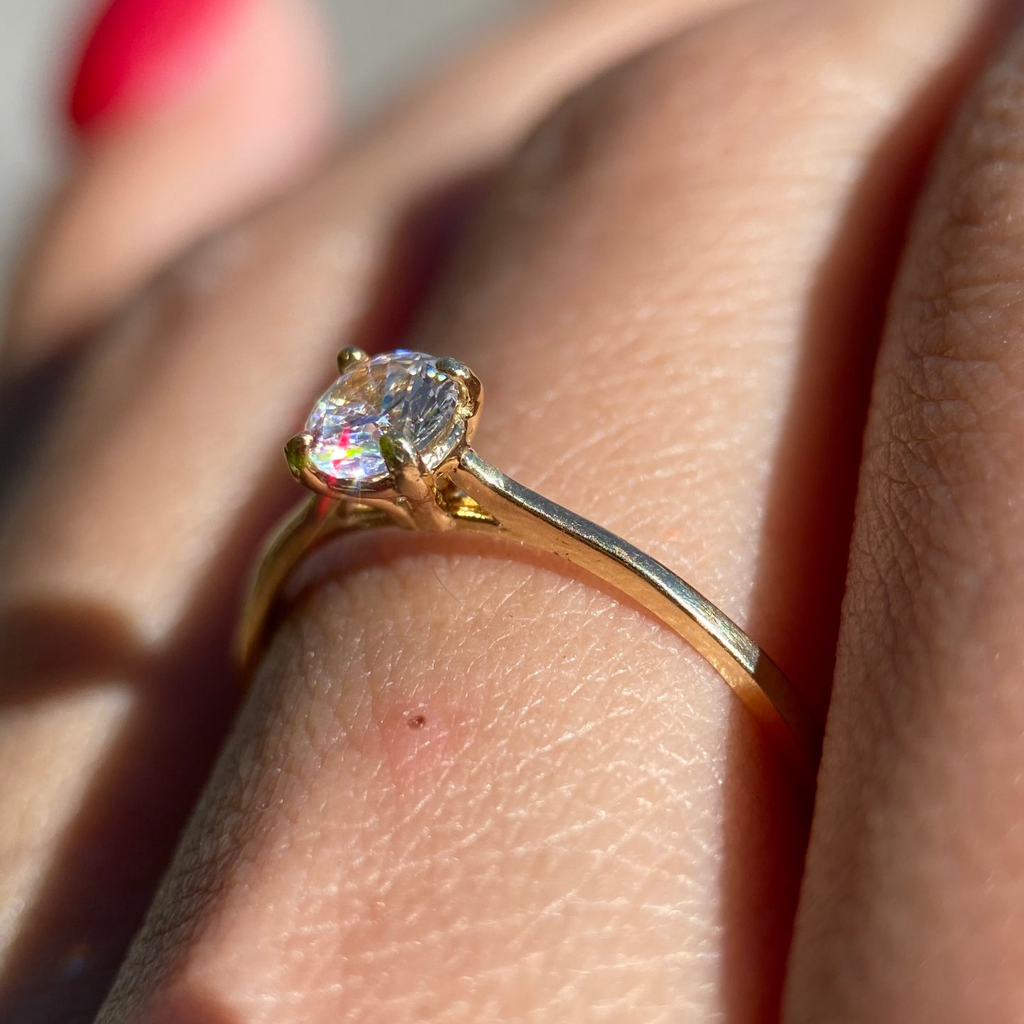 Anillo de compromiso en oro
