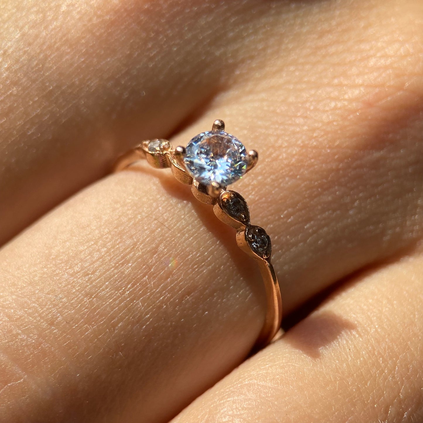 Anillo de compromiso en oro