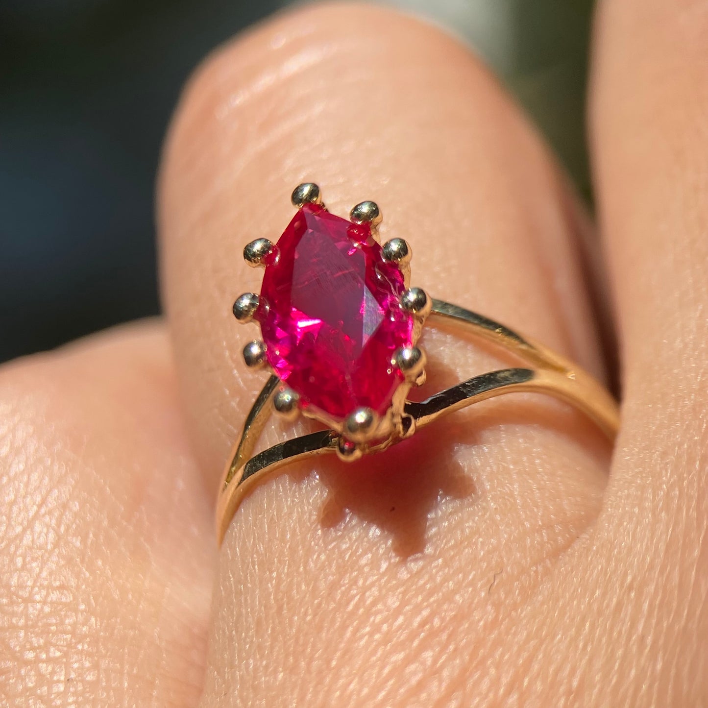 Anillo de compromiso en oro