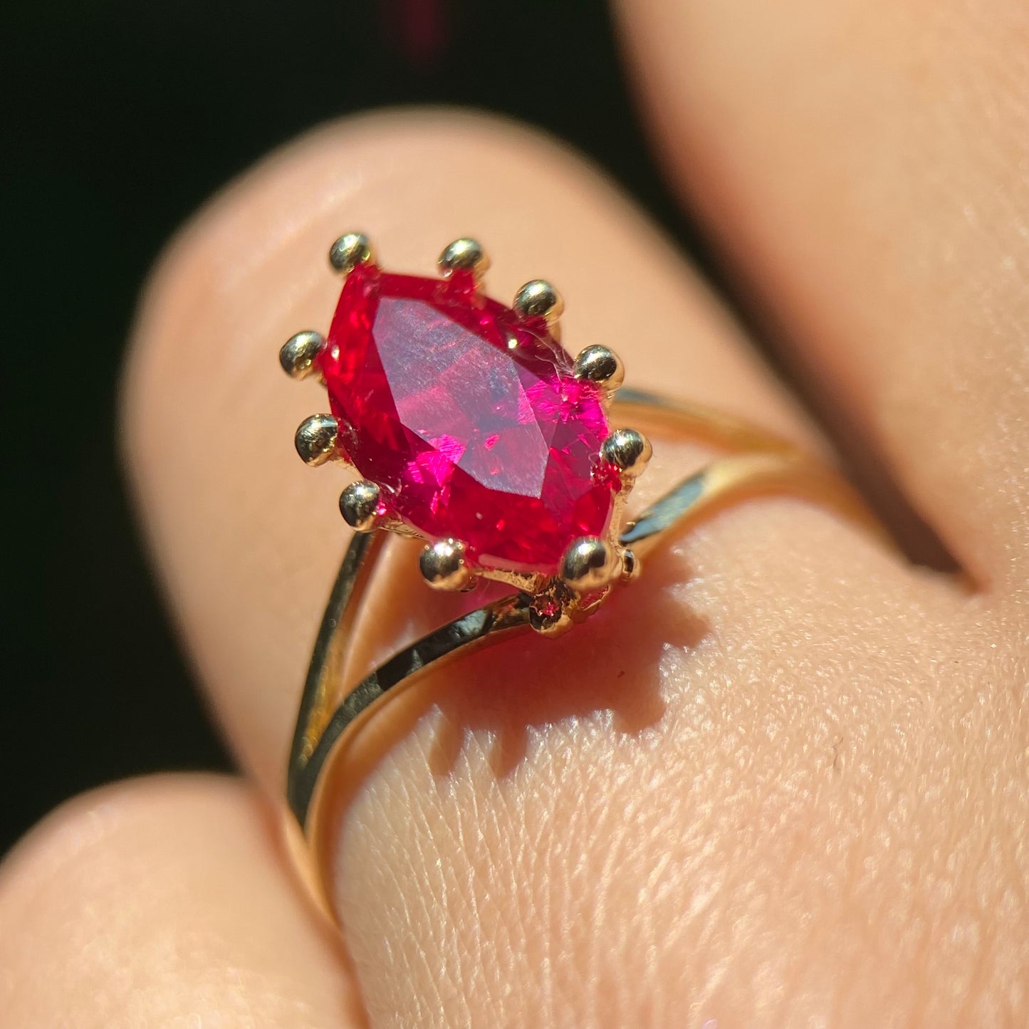 Anillo de compromiso en oro