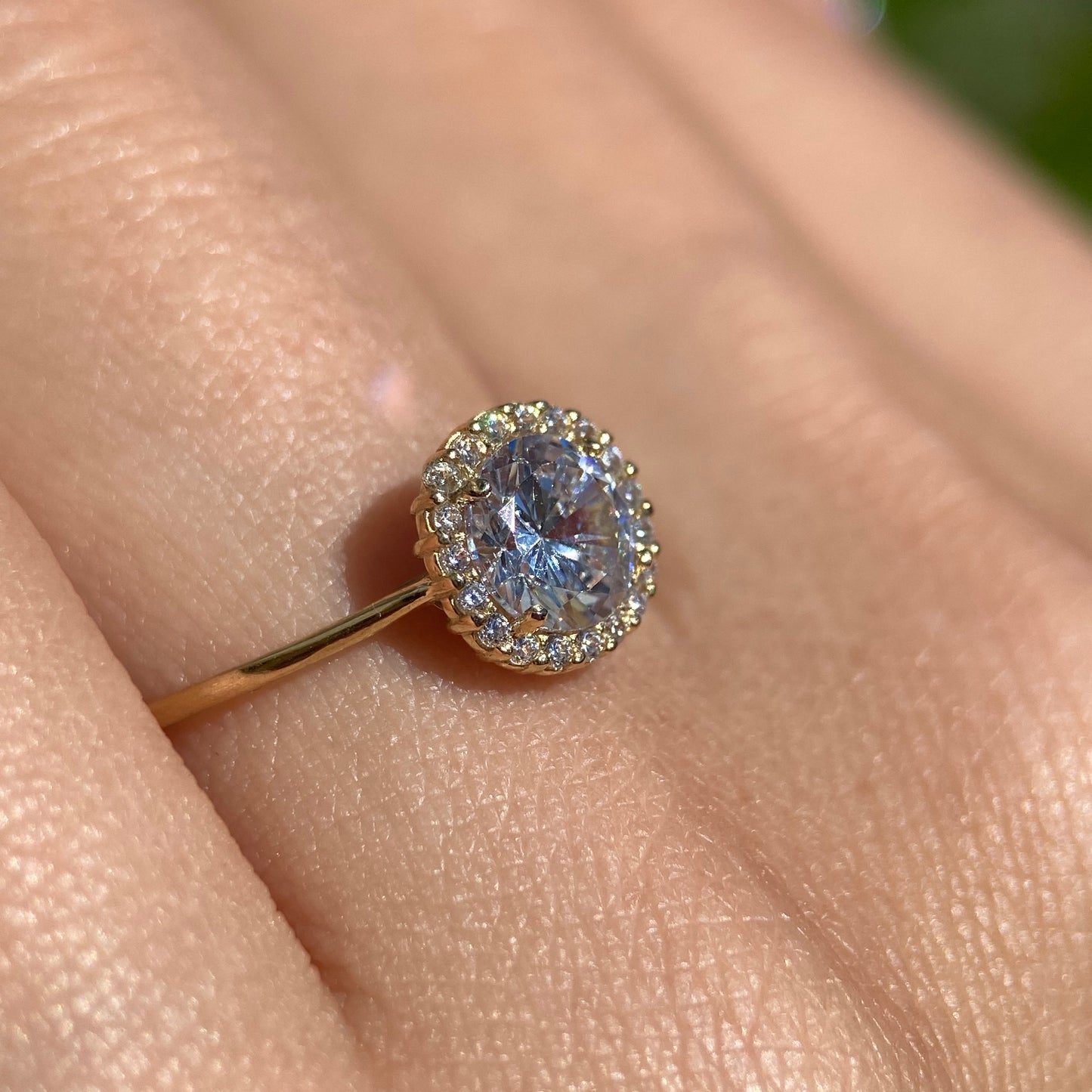 Anillo de compromiso en oro