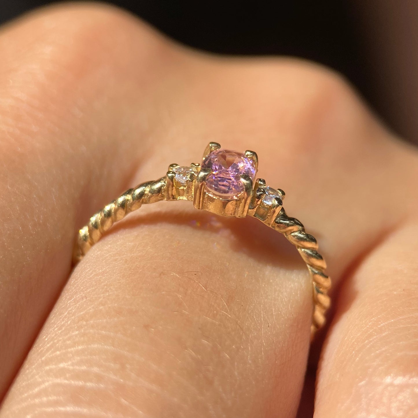Anillo de compromiso en oro