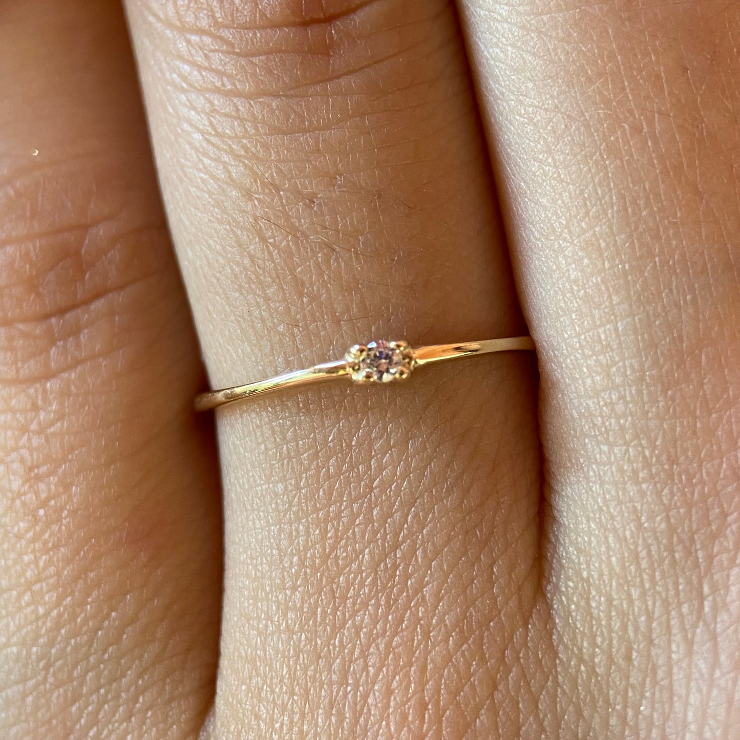 Anillo de compromiso en oro