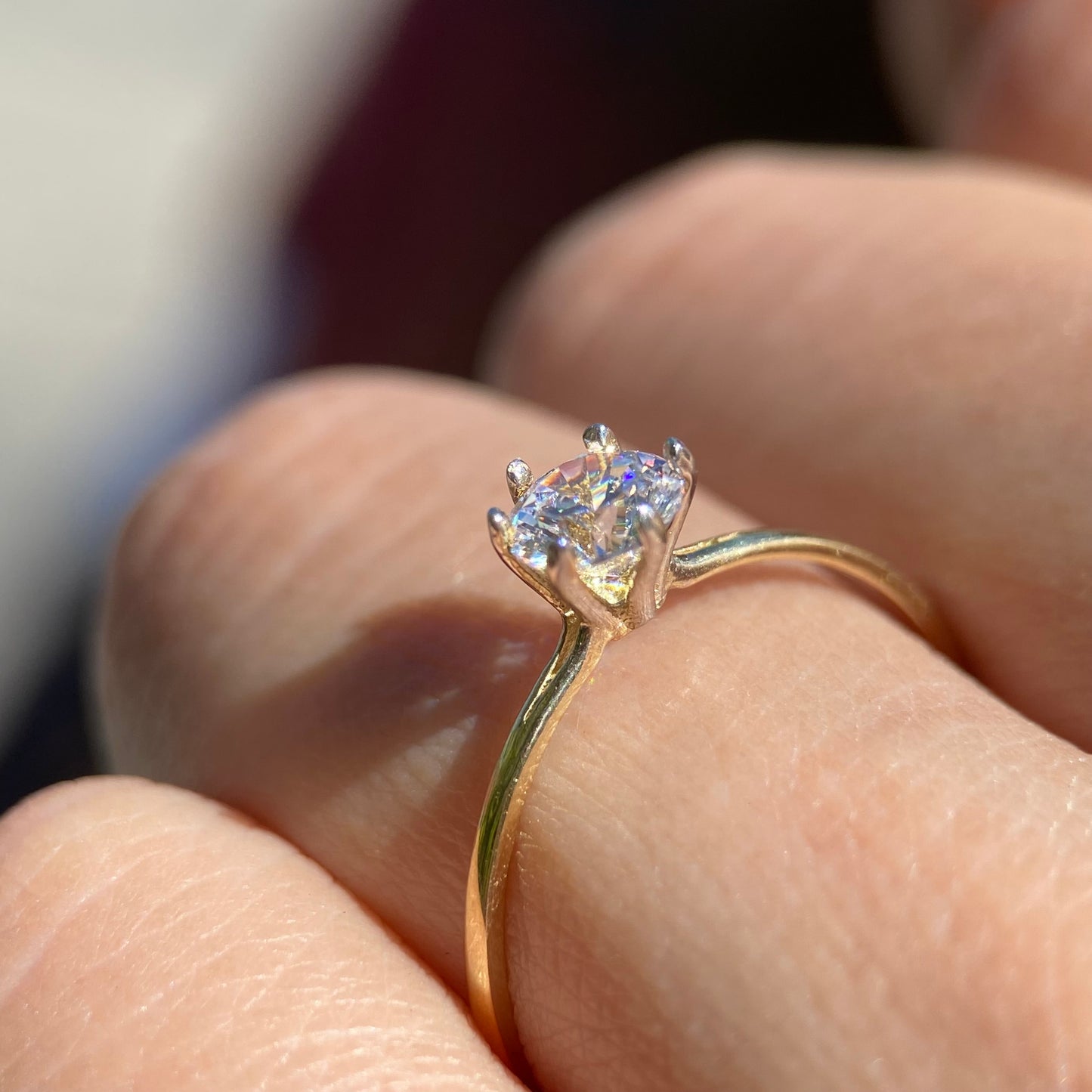 Anillo de compromiso en oro