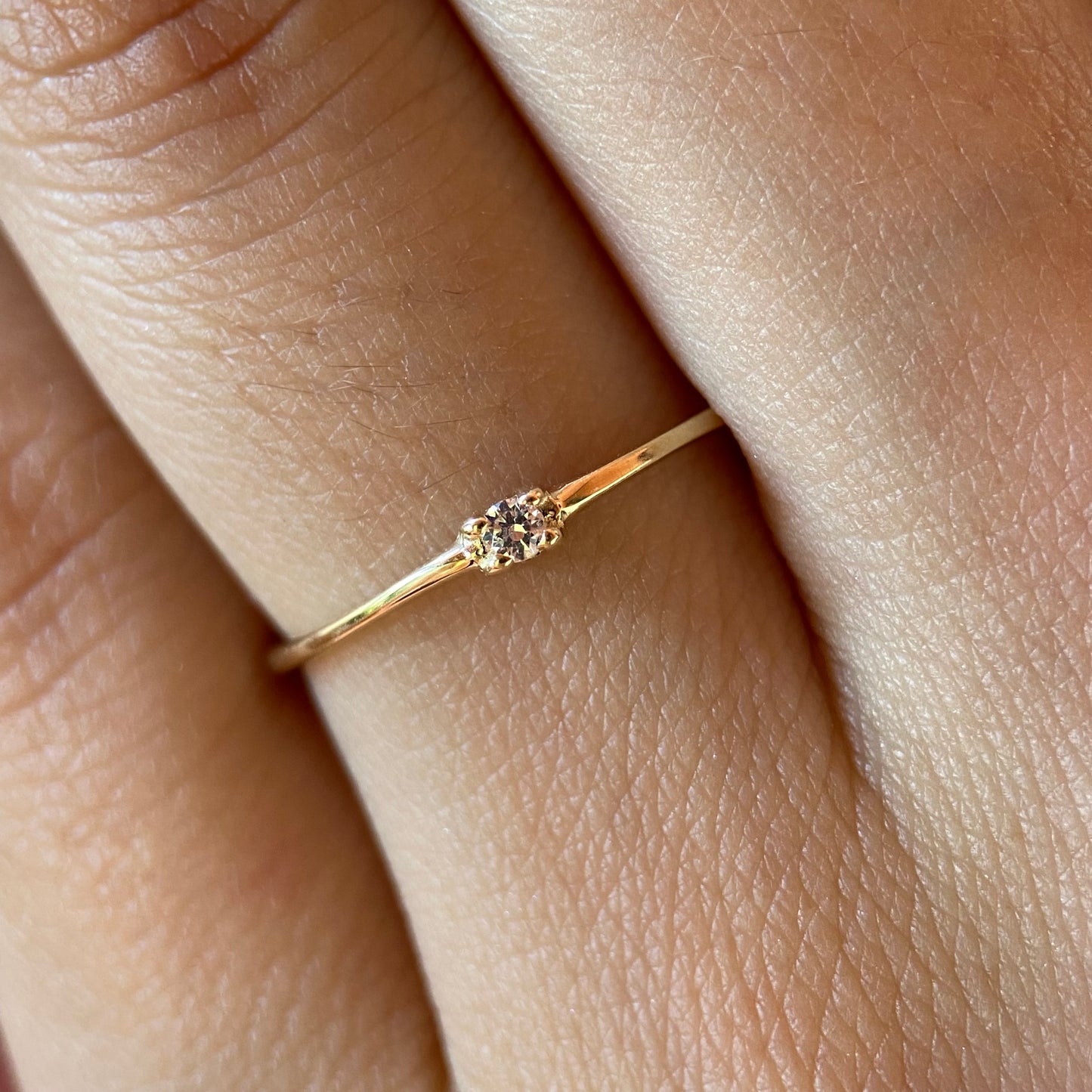 Anillo de compromiso en oro