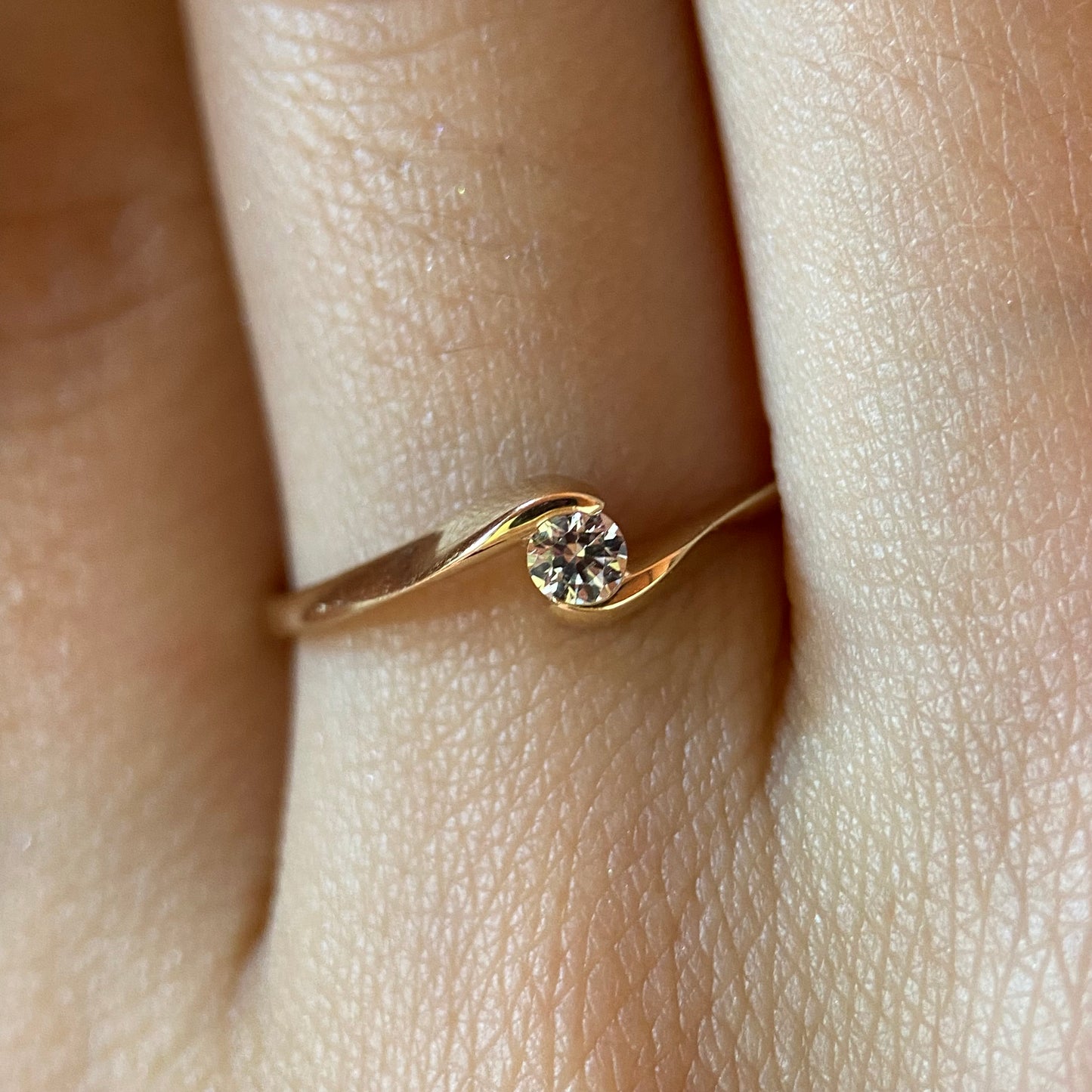 Anillo de compromiso en oro