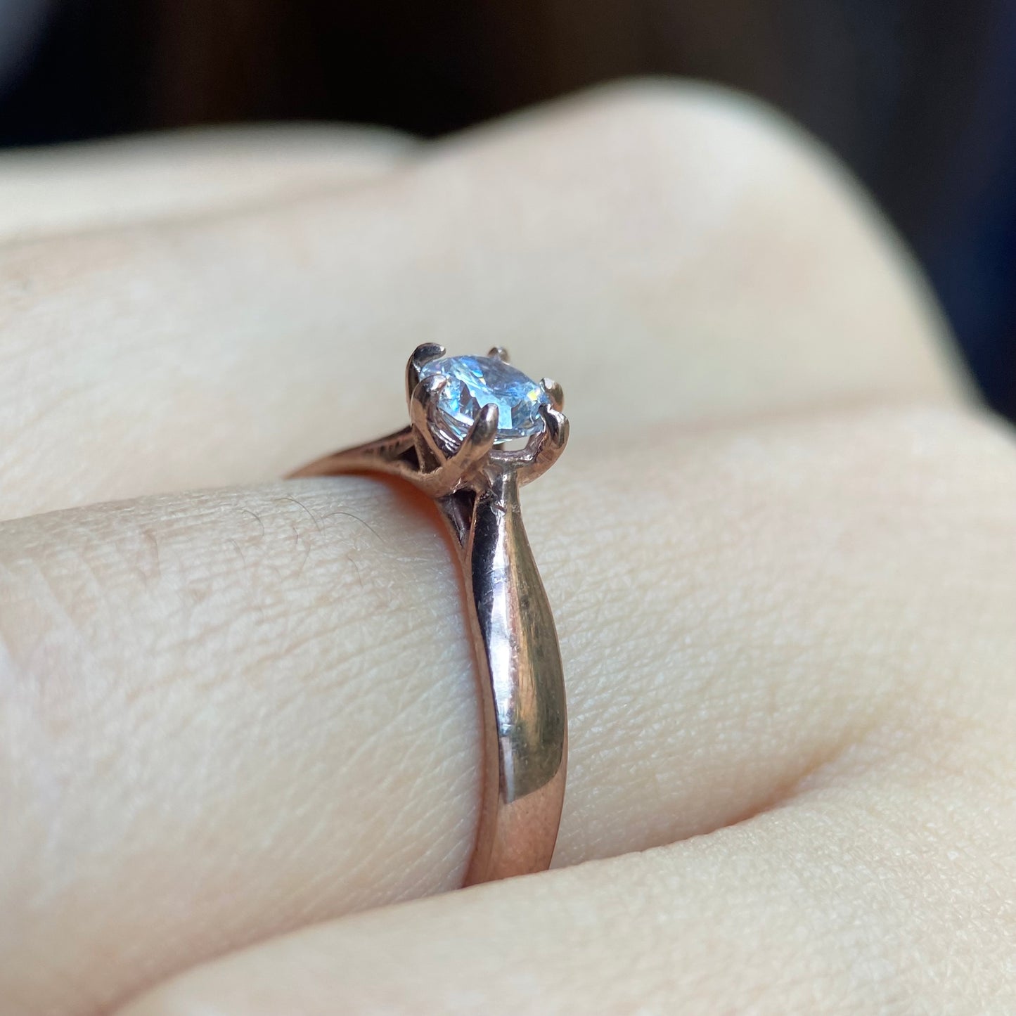 Anillo de compromiso en oro