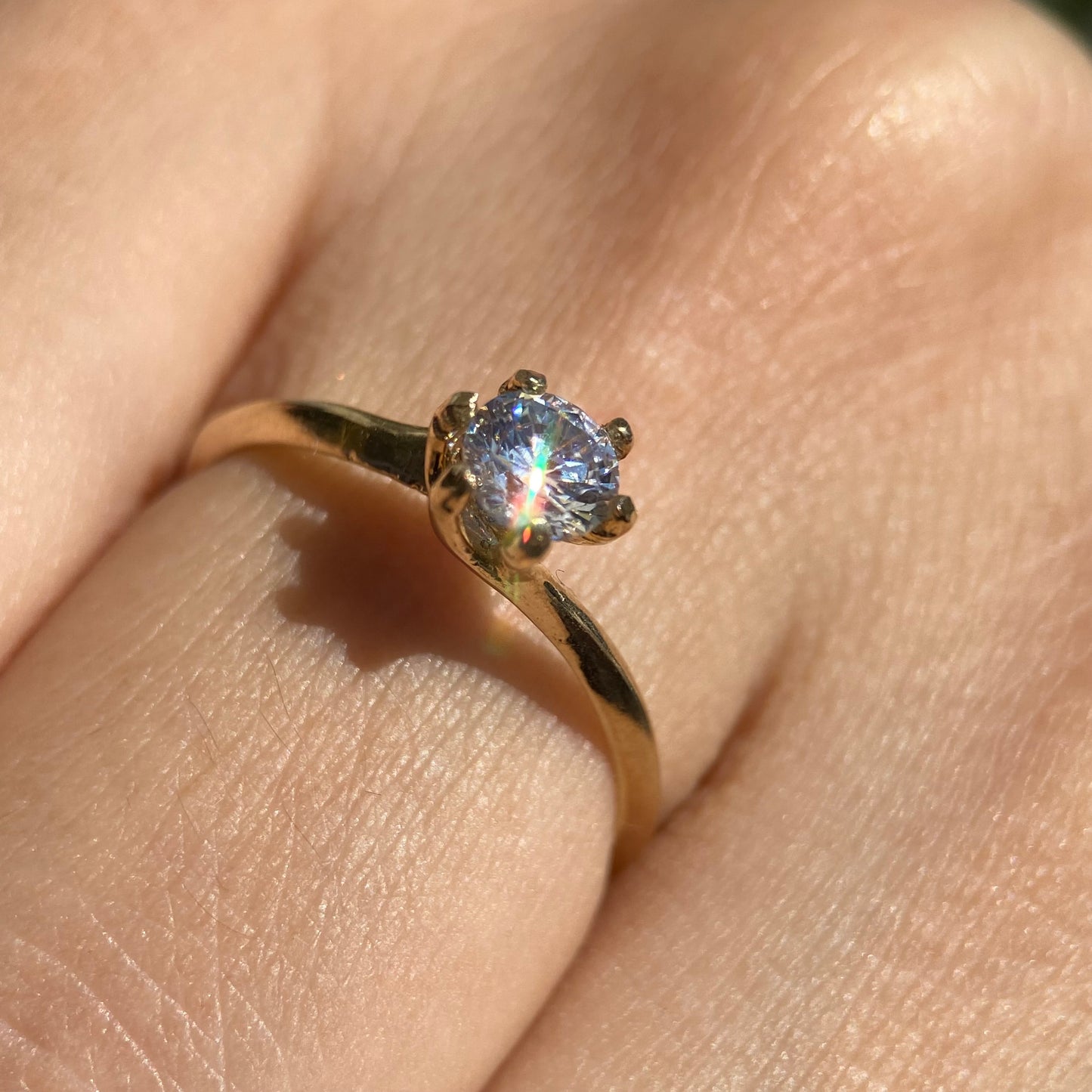 Anillo de compromiso en oro