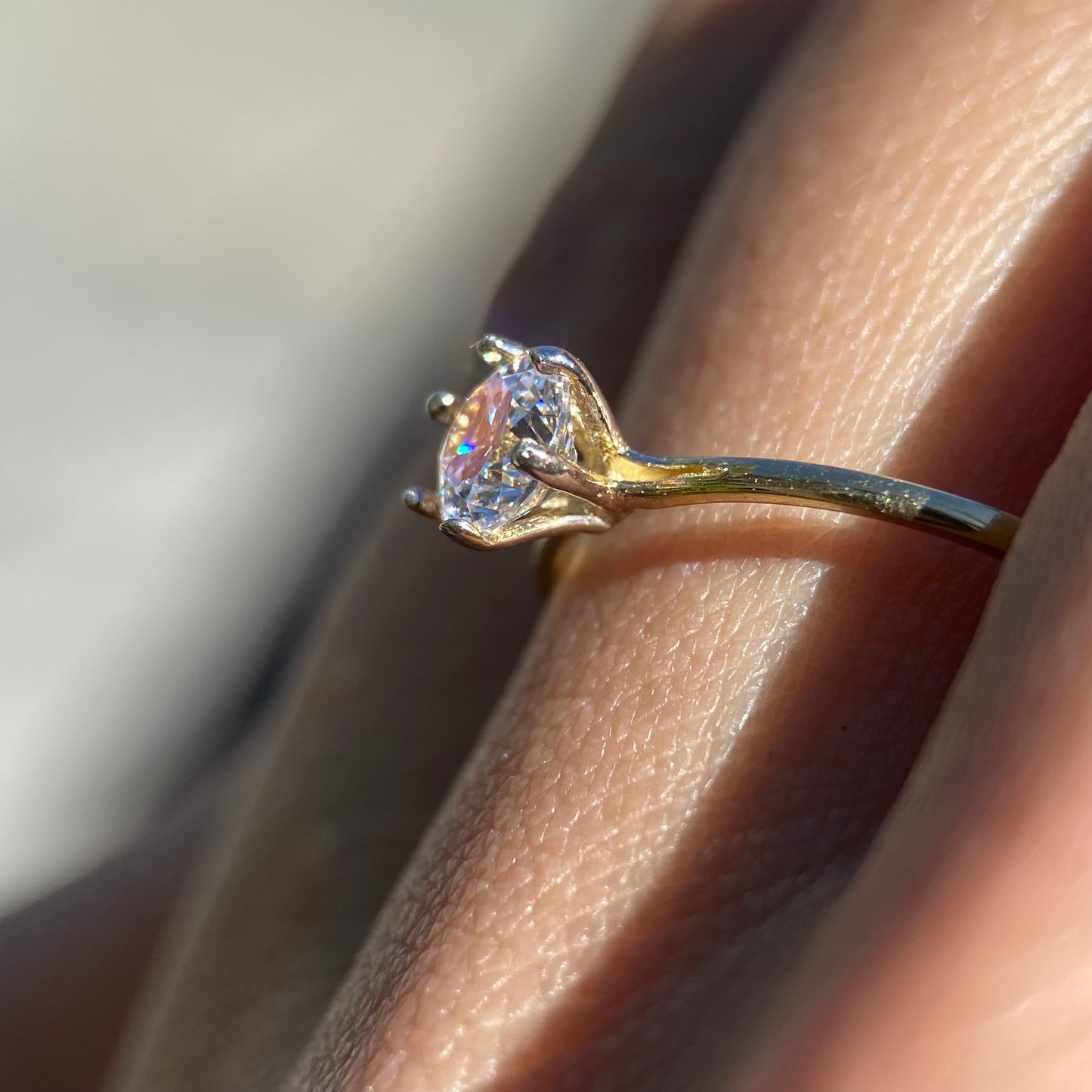 Anillo de compromiso en oro